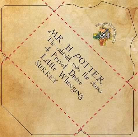 Gryffindor Envelope Template