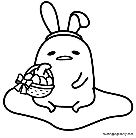 Gudetama Coloring Pages to Print