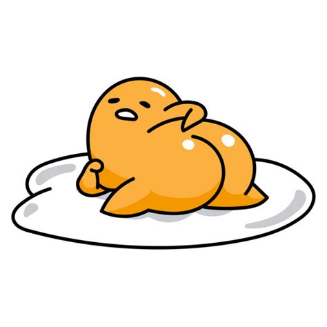 Gudetama stickers with lazy face in different poses