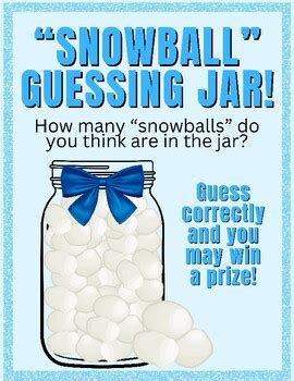 Guessing Jar Printable for Fun and Education