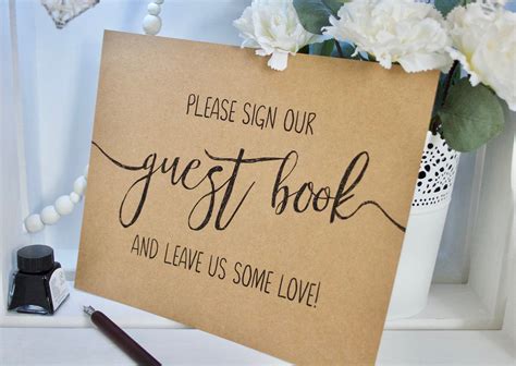 Guest book signs for weddings