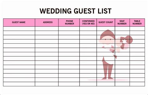 Guest List Template