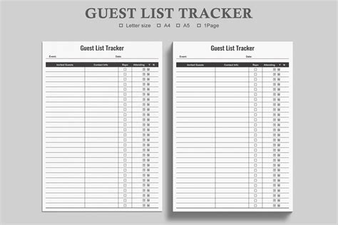 Guest List Tracker