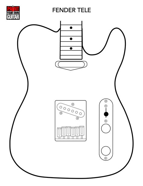 Guitar body template