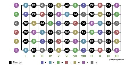 Guitar Fretboard Chord Diagram