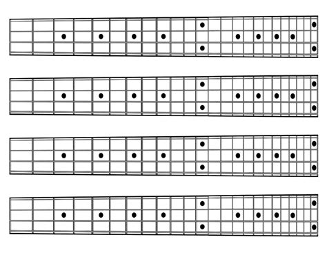 Guitar Fretboard Printable Template