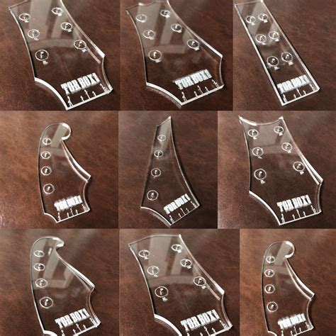 Guitar headstock template