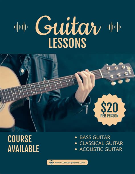 Guitar Lesson Flyer Template Benefits