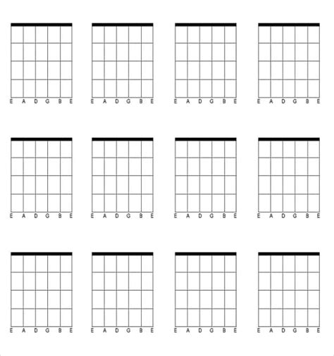 Guitar Tab Blank Template