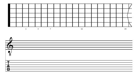 Guitar tab template designs