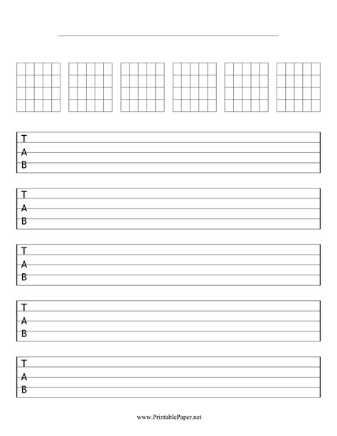 Guitar Tab Template Example