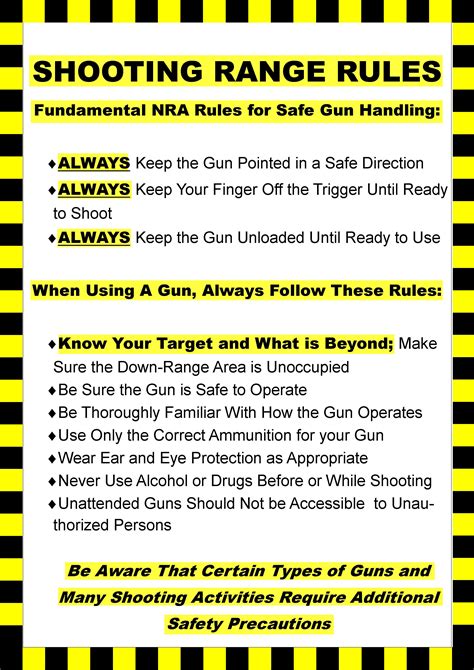 gun range safety rules