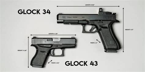 Gun size and concealability comparison