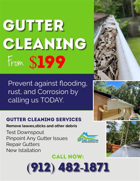 Gutter Cleaning Flyer Template 1