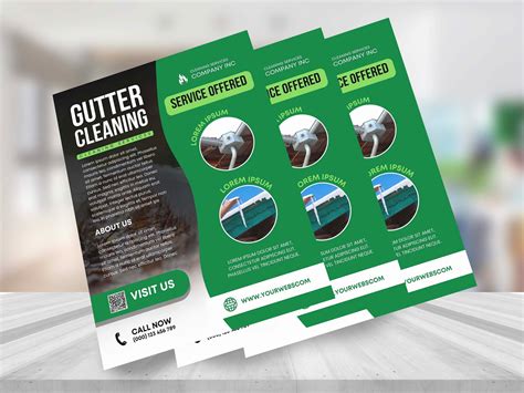 Gutter Cleaning Flyer Template 4