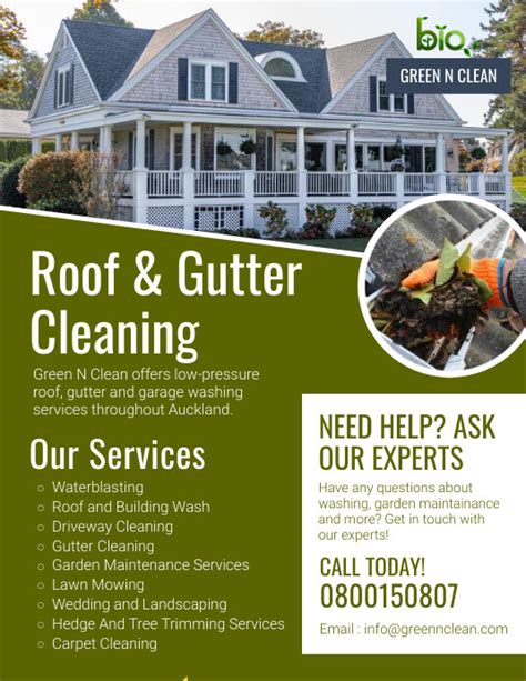 Gutter Cleaning Flyer Template 5