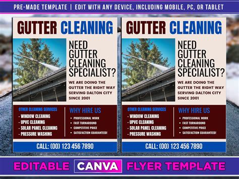 Gutter Cleaning Flyer Visuals