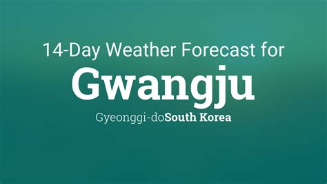 Gwangju Weather Forecast