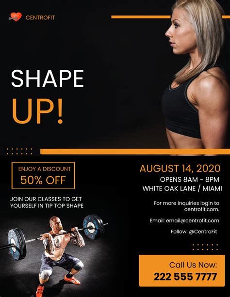 Gym Event Flyer Template