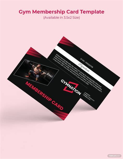 Gym Membership Card Template