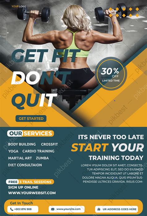 Gym Promotion Flyer Template