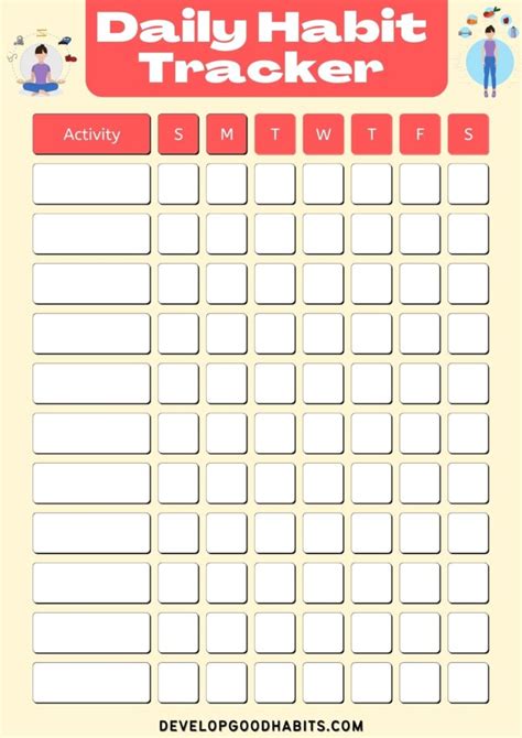 Habit Tracker Template 4