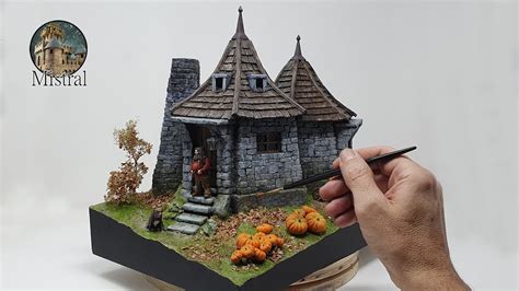 Cardboard Modeling Hagrid's Hut Template