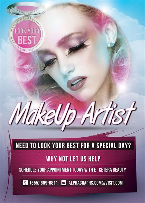 Hair and Makeup Flyer