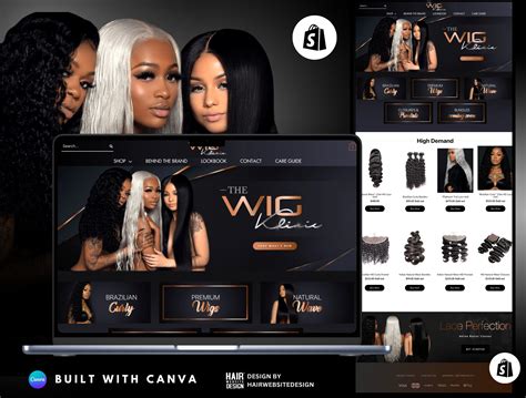 Hair extension website template