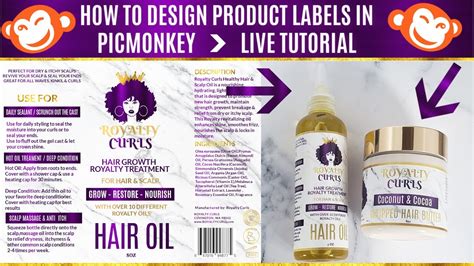 Hair Product Label Design