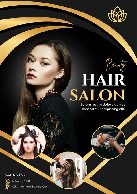 Hair Salon Flyer Templates Designs