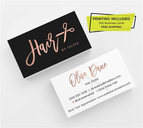 Hair Stylist Business Card Ideas