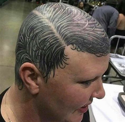 Hairline tattoo designs for men