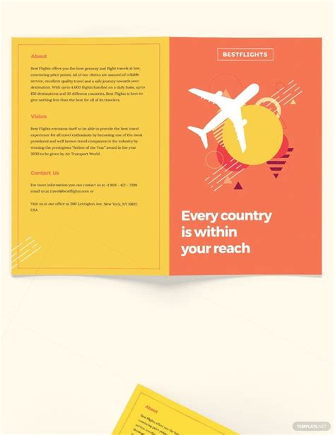 Half Fold Brochure Template