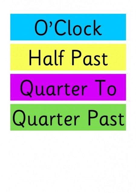 A child learning to tell time to the half hour and quarter hour