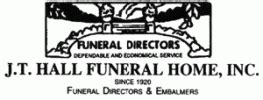 Hall Funeral Home Services