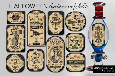 Halloween Apothecary Labels