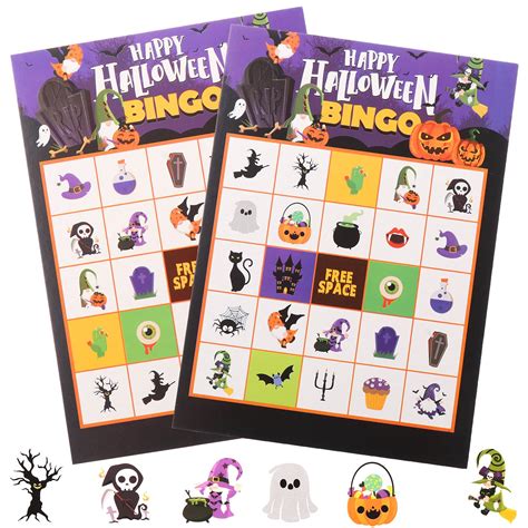 Halloween Bingo Cards for School Parties