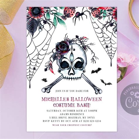 Halloween Birthday Invitation Ideas for Adults