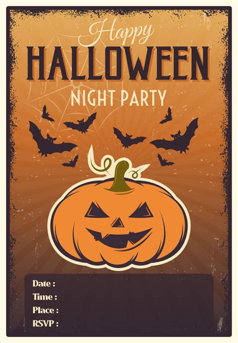 Halloween Birthday Invitation Templates for Adults