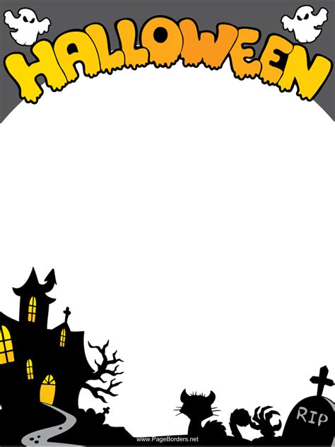 Halloween Border Templates