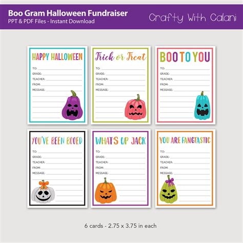 Halloween Candy Gram Templates