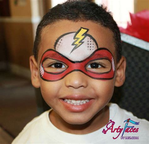 Halloween face paint superheroes