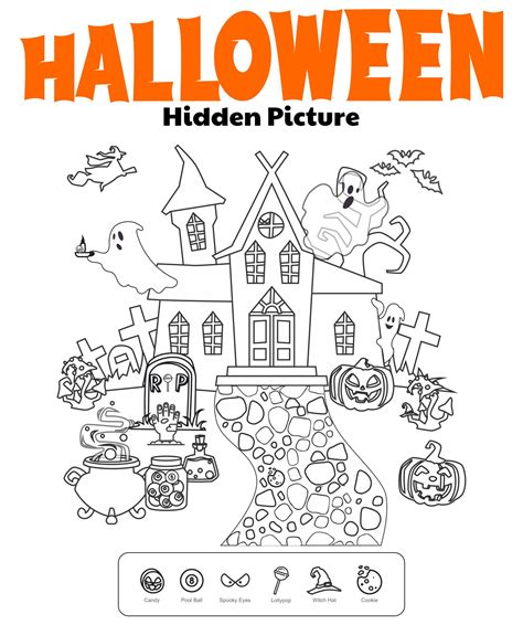 Halloween Hidden Pictures for Kids