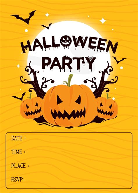 Halloween Invitations Template