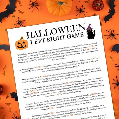 A Halloween-themed Left Right game