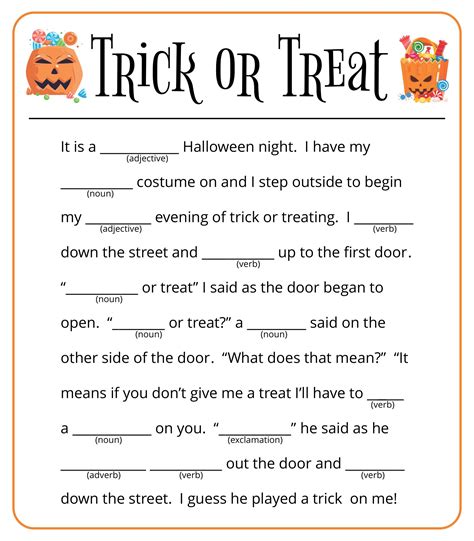 Halloween Mad Libs for Kids