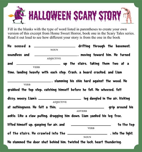 Halloween Mad Libs Stories