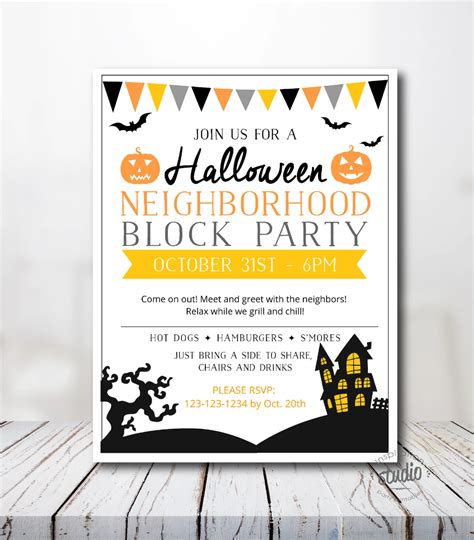 Halloween Neighborhood Flyer