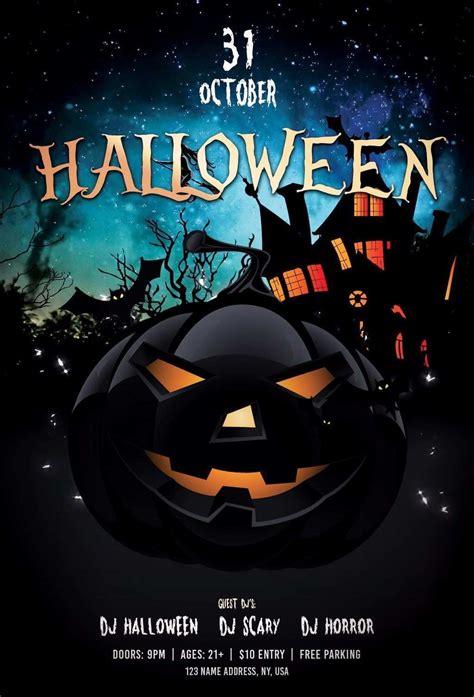 Halloween Party Flyer Templates Final